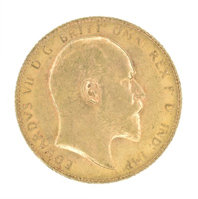 Lot 70 - King Edward VII, Sovereign, 1909.