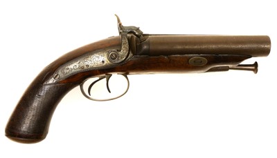 Lot 7 - Percussion Howda pistol by J.Beattie