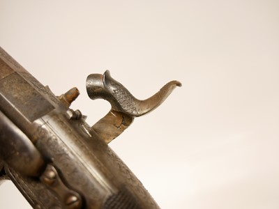 Lot 8 - Percussion pistol by Joseph Bourne