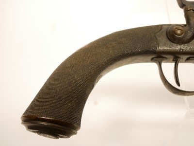 Lot 8 - Percussion pistol by Joseph Bourne