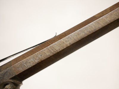 Lot 8 - Percussion pistol by Joseph Bourne