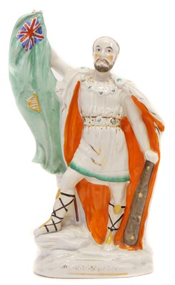 Lot 150 - Staffordshire flat back figure of C.S. Parnell