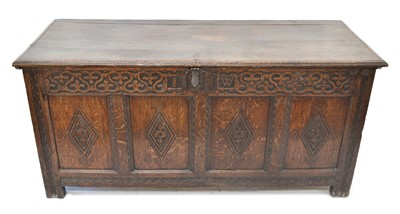 Lot 244 - 17th-century oak coffer