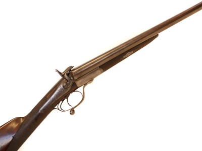 Lot 37 - Burrow of Bolton 12 bore pinfire side by side shotgun