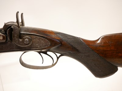 Lot 41 - Abbey percussion 15 bore side by side shotgun