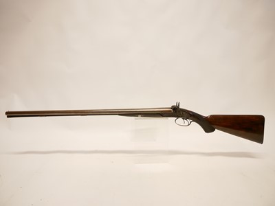 Lot 41 - Abbey percussion 15 bore side by side shotgun