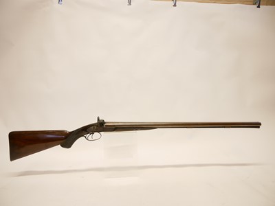 Lot 41 - Abbey percussion 15 bore side by side shotgun