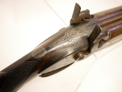 Lot 41 - Abbey percussion 15 bore side by side shotgun