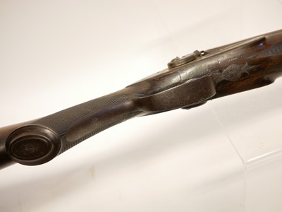 Lot 41 - Abbey percussion 15 bore side by side shotgun