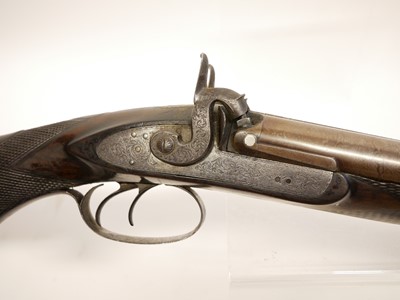 Lot 41 - Abbey percussion 15 bore side by side shotgun