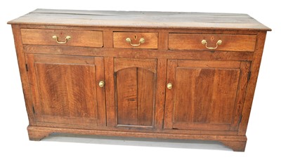 Lot 242 - George III oak dresser base