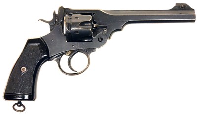 Lot 100 - Webley .455 Mk VI service revolver LICENCE REQUIRED
