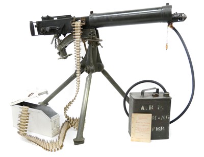 Lot 69 - Deactivated Vickers .303 belt fed machinegun with accessories.