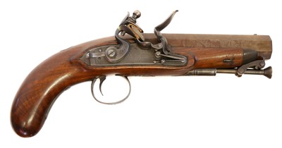 Lot 5 - Flintlock 'Man Stopper' pistol by Wilson