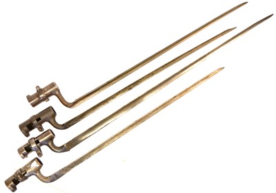 Lot 456 - Four socket bayonets