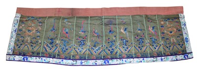Lot 179 - Chinese embroidered silk panel