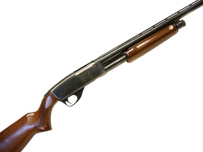 Lot 145 - Stevens 12 bore pump action shotgun LICENCE REQUIRED
