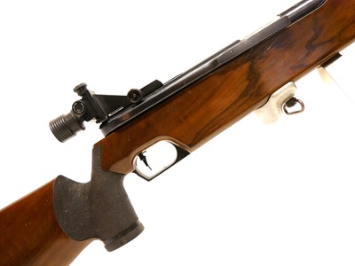 Lot 80 - Feinwerkbau Model 300 s .177 air rifle with case, spotting scope and accessories