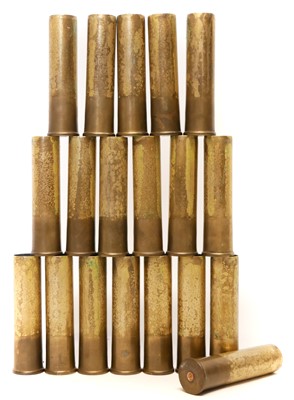 Lot 230 - Nineteen brass 4 bore cartridges