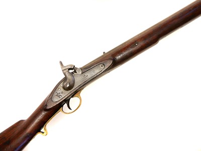 Lot 385 - Indian .56  Enfield type percussion carbine LICENCE REQUIRED