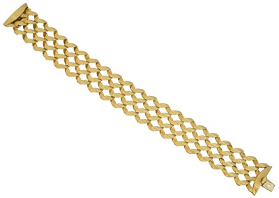 Lot 50 - An 18ct gold bracelet by Chiampesan