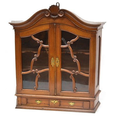 Lot 253 - Early 19th Century Dutch Walnut Wall Hanging Cabinet
