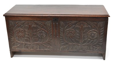 Lot 293 - 17th Century Oak Joined Chest