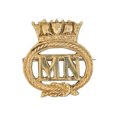 Lot 21 - A Merchant Navy brooch by Deakin & Francis
