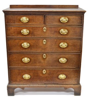 Lot 339 - George III mahogany chest of drawers