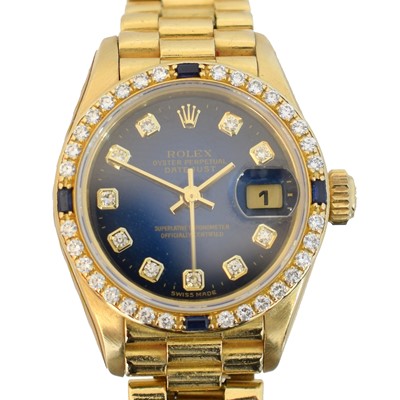 Lot 204 - An 18ct gold Rolex Oyster Perpetual Datejust wristwatch