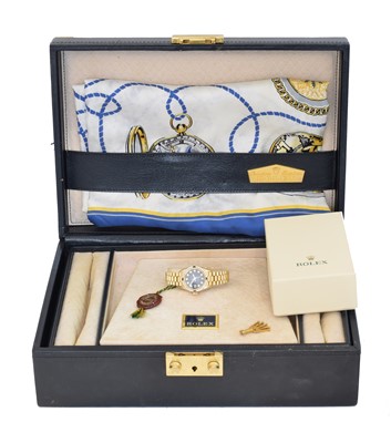 Lot 204 - An 18ct gold Rolex Oyster Perpetual Datejust wristwatch