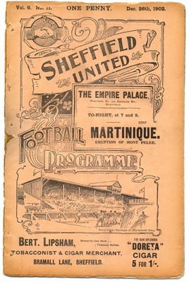 Lot 146 - Two Sheffield United home programmes