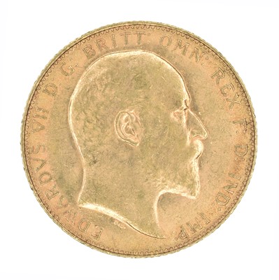 Lot 205 - King Edward VII, Sovereign, 1910.