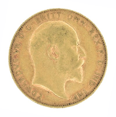 Lot 132 - King Edward VII, Sovereign, 1906.