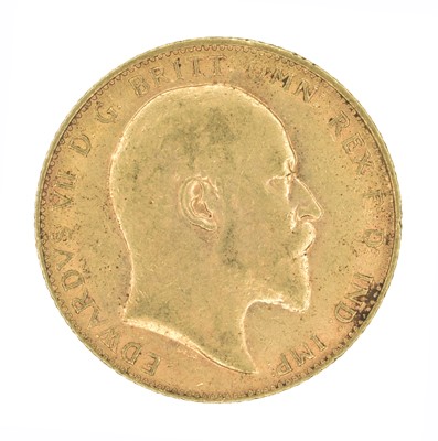 Lot 40 - King Edward VII, Sovereign, 1907.