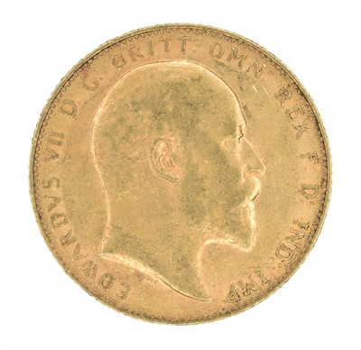 Lot 123 - King Edward VII, Sovereign, 1906.