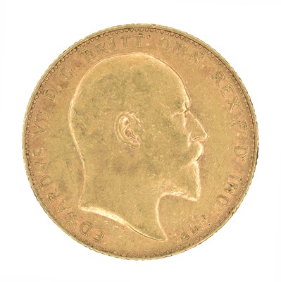 Lot 107 - King Edward VII, Sovereign, 1909.