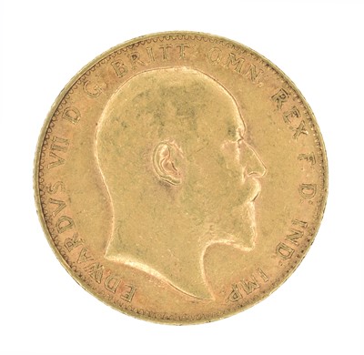 Lot 121 - King Edward VII, Sovereign, 1907.
