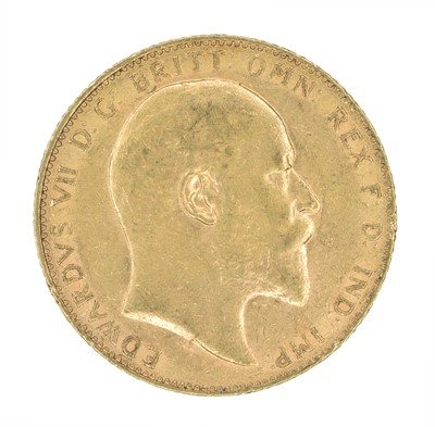 Lot 221 - King Edward VII, Sovereign, 1907.