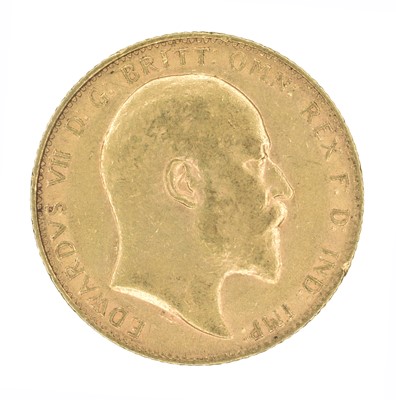 Lot 225 - King Edward VII, Sovereign, 1906.