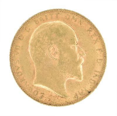 Lot 156 - King Edward VII, Sovereign, 1907.