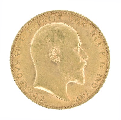 Lot 118 - King Edward VII, Sovereign, 1909.