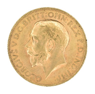 Lot 103 - King George V, Sovereign, 1913.