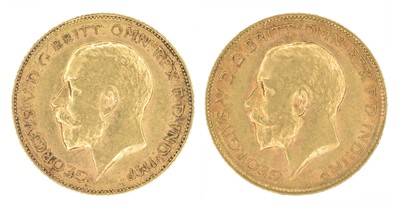 Lot 116 - Two King George V, Half-Sovereigns, 1913 and 1914 (2).