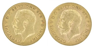 Lot 33 - Two King George V, Half-Sovereigns, 1913 and 1914 (2).