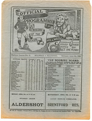 Lot 138 - Millwall v Blackpool