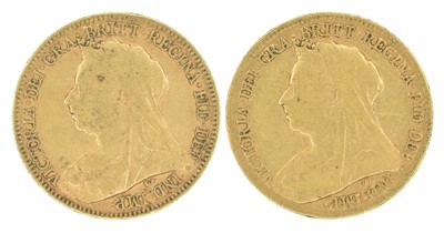 Lot 166 - Two Queen Victoria, Half-Sovereigns, 1894 and 1895 (2).