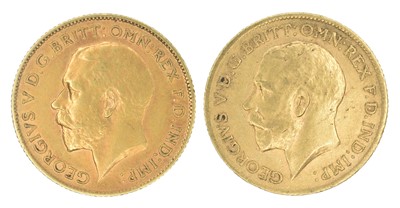 Lot 194 - Two King George V, Half-Sovereigns, 1911 and 1912 (2).