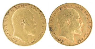 Lot 118 - Two King Edward VII, Half-Sovereigns, 1906 and 1907 (2).