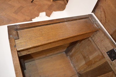 Lot 370 - George III Oak Mule Chest